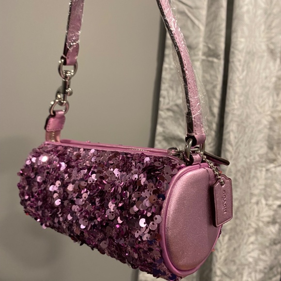 Coach | Nolita Barrel Bag | Lilac Sequins - Picture 2 of 7